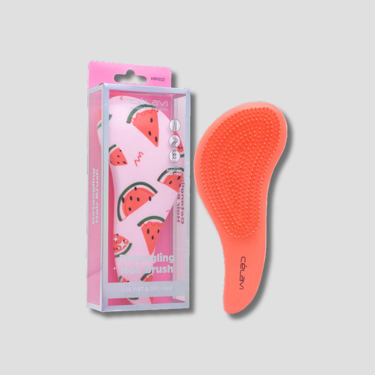 HRF022 CELAVI CEPILLO HAIR BRUSH WATERMELON