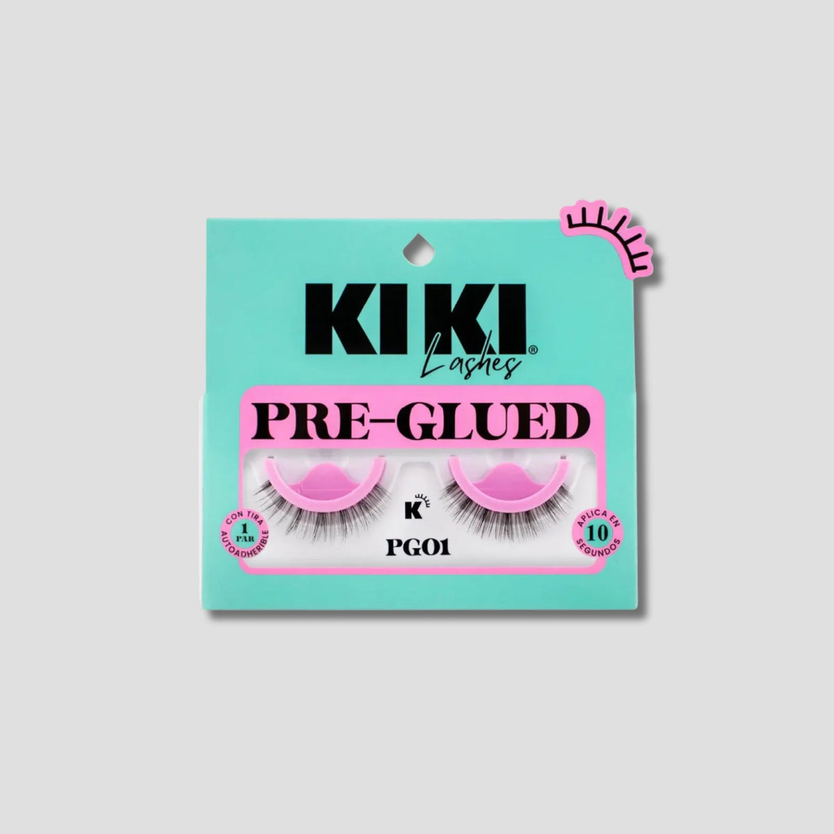 KIKI LASHES PAR DE PESTAÑAS PRE GLUED