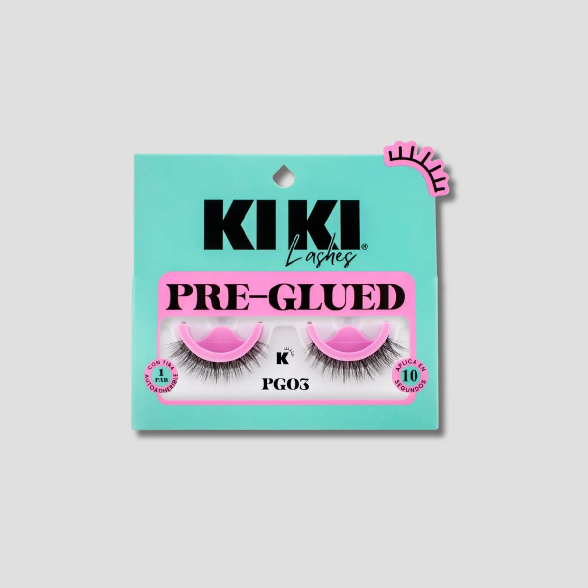 KIKI LASHES PAR DE PESTAÑAS PRE GLUED