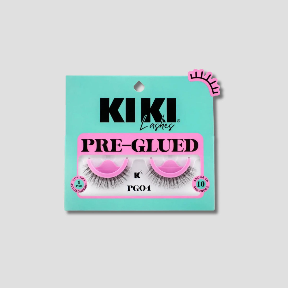 KIKI LASHES PAR DE PESTAÑAS PRE GLUED