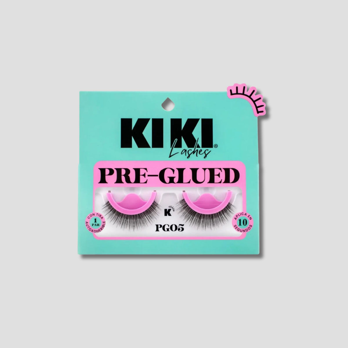 KIKI LASHES PAR DE PESTAÑAS PRE GLUED