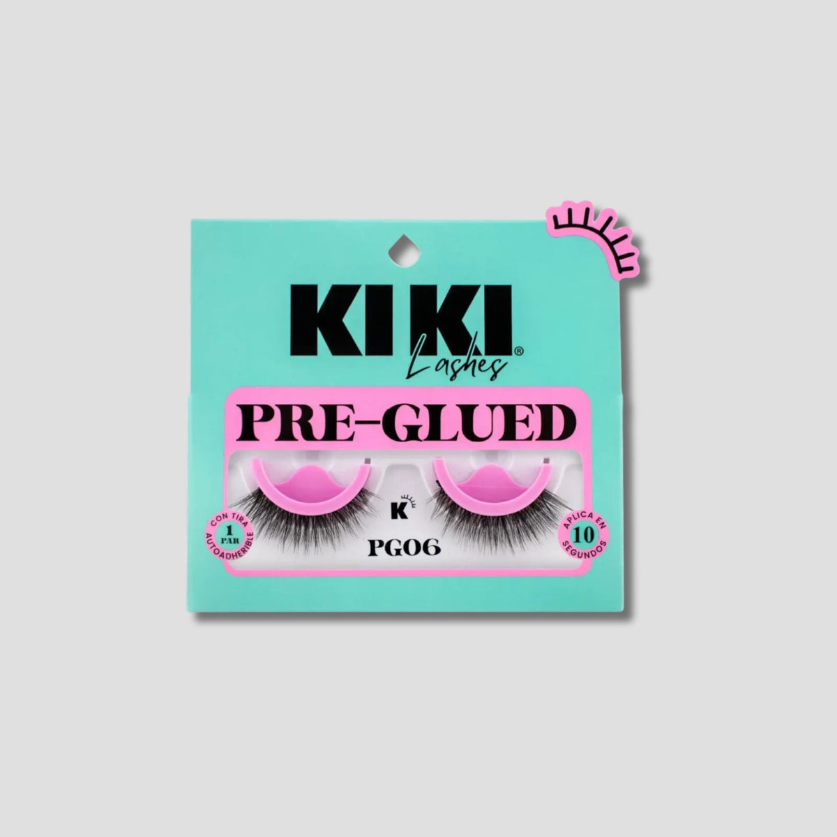 KIKI LASHES PAR DE PESTAÑAS PRE GLUED