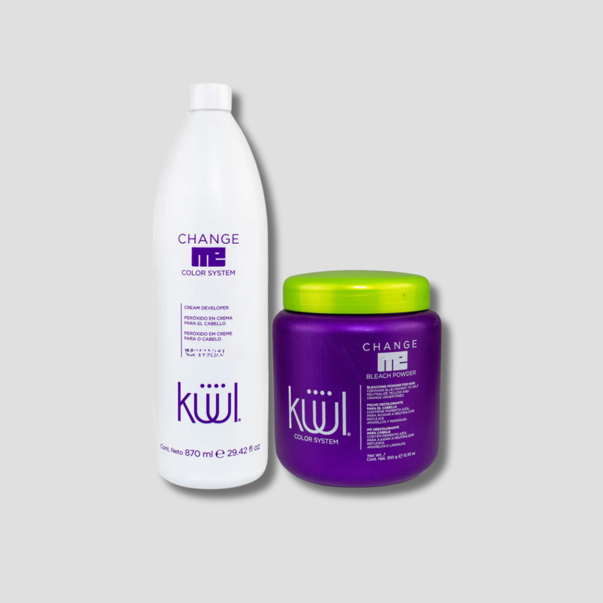 KUUL DECOLORANTE TARRO 350GR + PEROXIDO 870ML