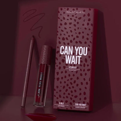 LD4 BEAUTY CREATIONS CAN YOU WAIT LIP DÚO DE LABIOS