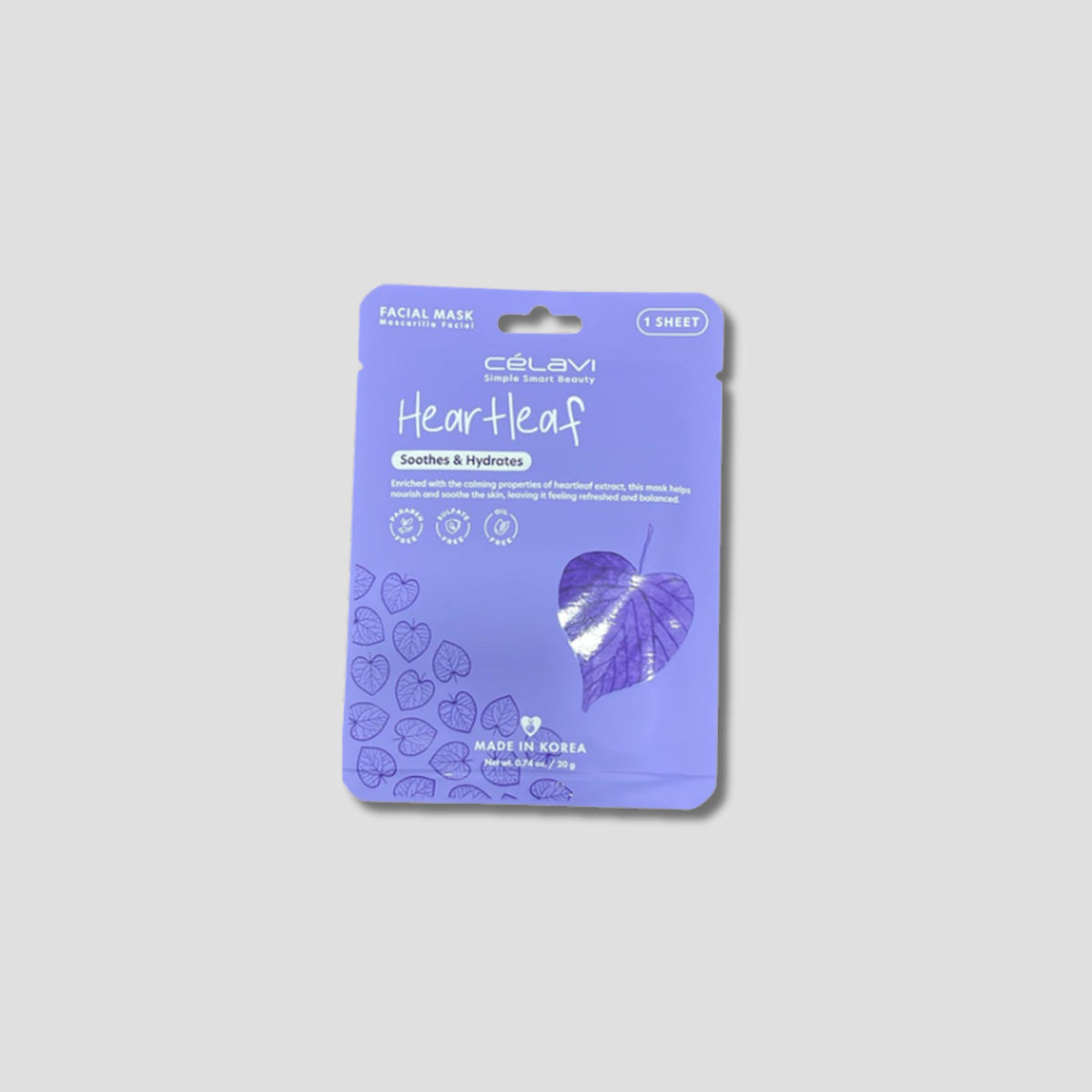 MK032 CELAVI MASCARILLA FACIAL MASKPACK HEARTLEAF