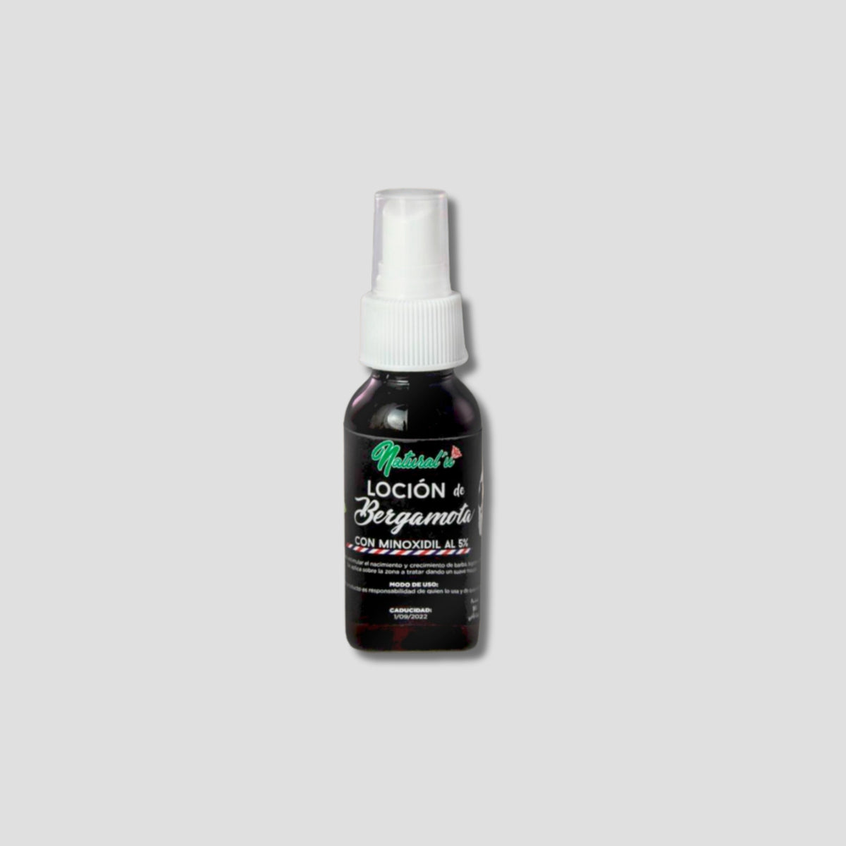 NATURAL"U LOCION DE BERGAMOTA Y MINOXIDIL 5% 60ML