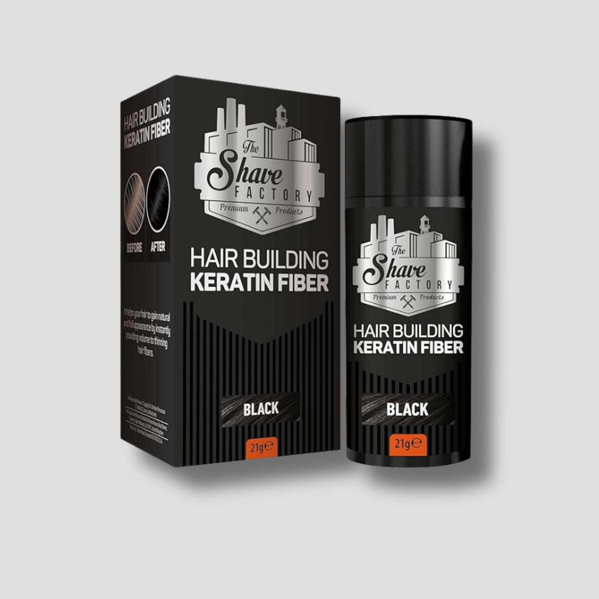 SHAVE FACTORY FIBRA KERATINA BLACK 21G