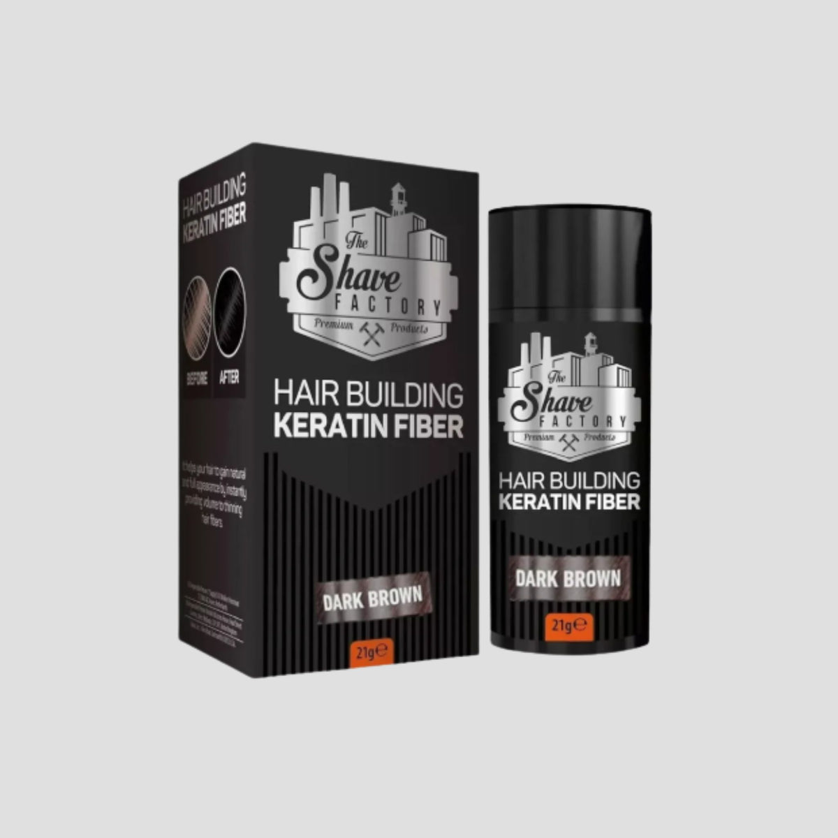 SHAVE FACTORY FIBRA KERATINA DARK BROWN 21G