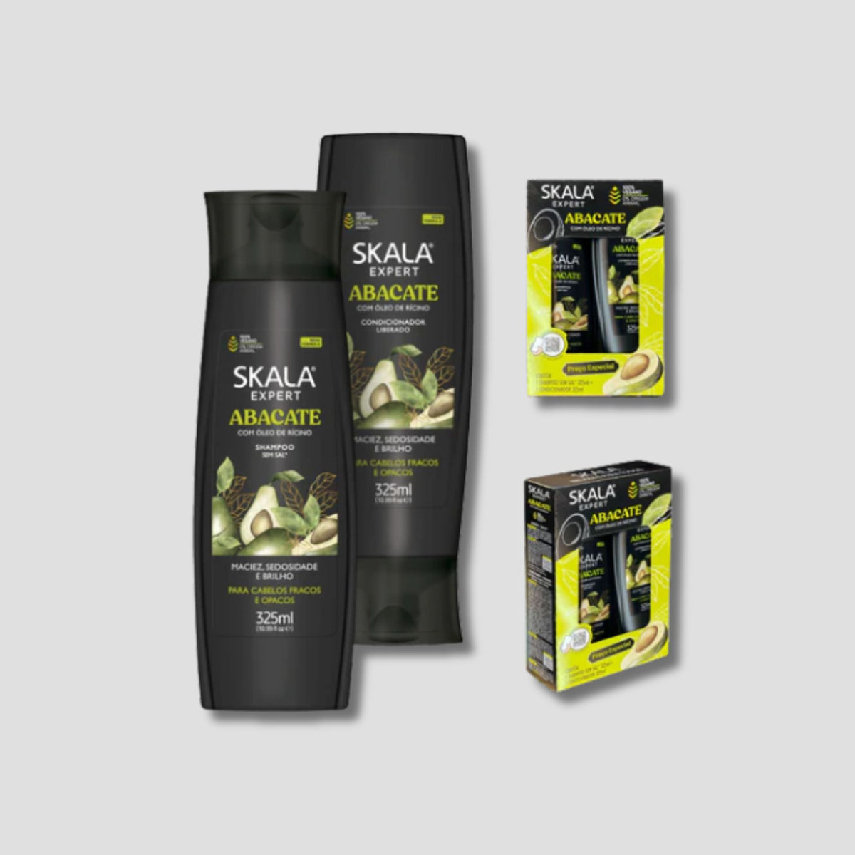 SKALA EXPERT ABACATE SHAMPOO + 1 ACONDICIONADOR