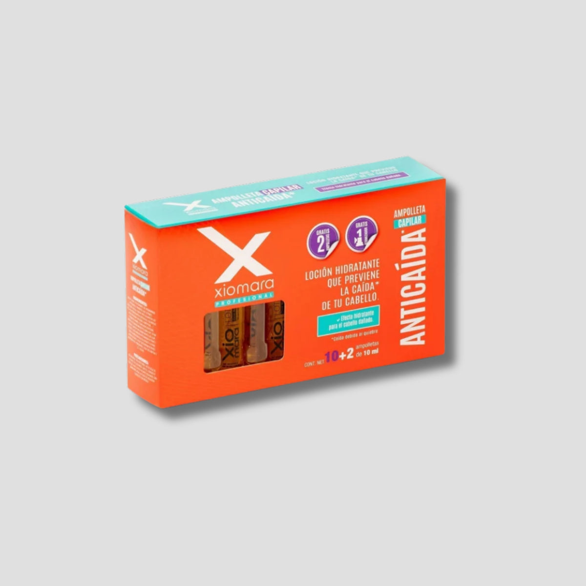 XIOMARA CAJA DE AMPOLLETA ANTICAÍDA 10+2 PIEZAS