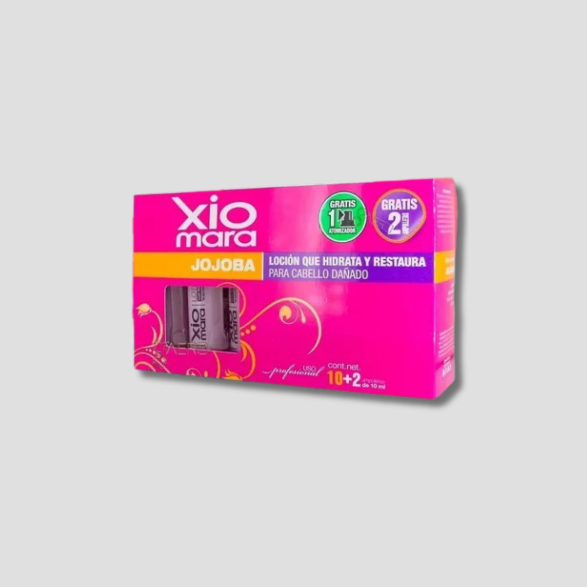 XIOMARA CAJA DE AMPOLLETA JOJOBA 10+2 PIEZAS