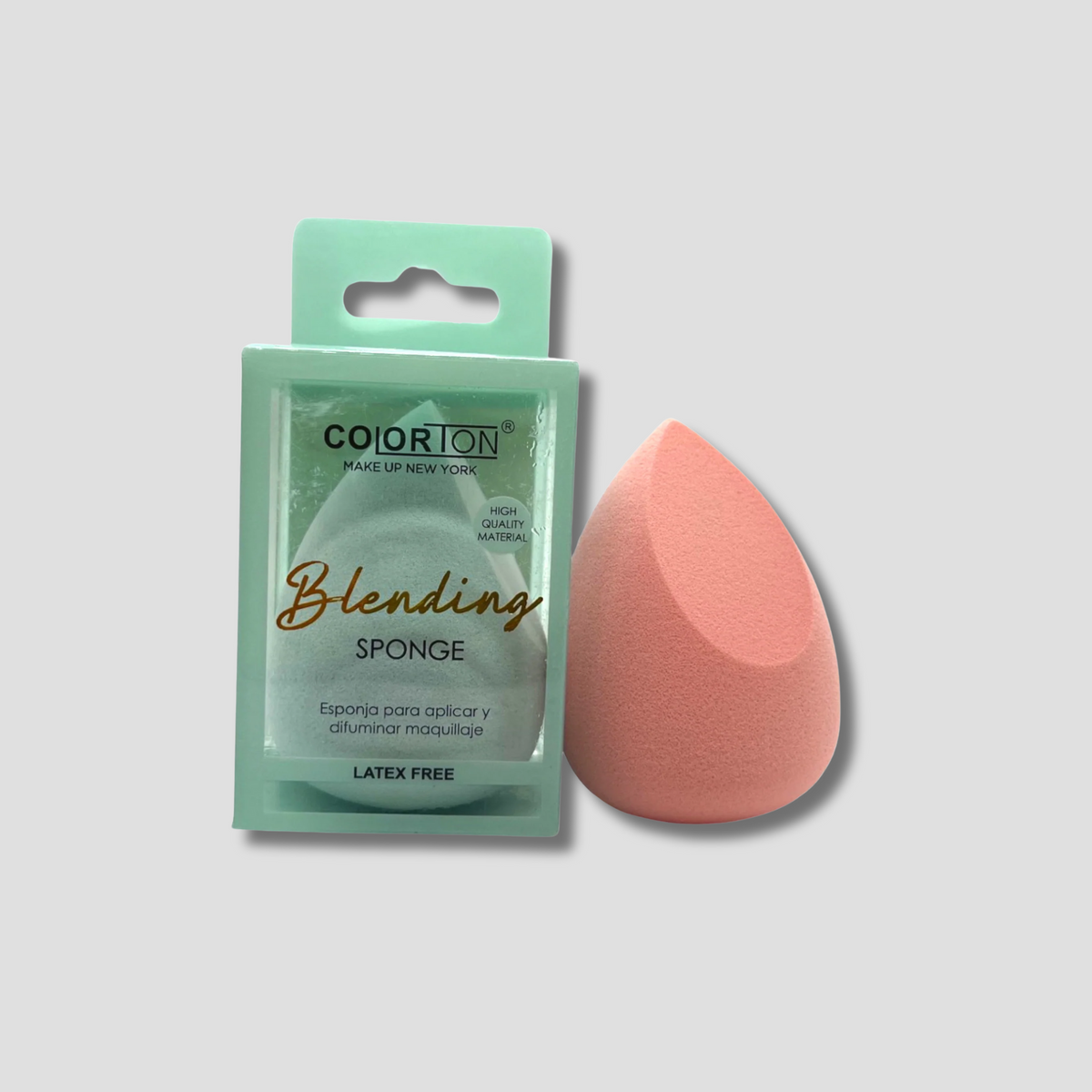 CE242 COLORTON ESPONJA BLENDER CON MANGO 1 PZA